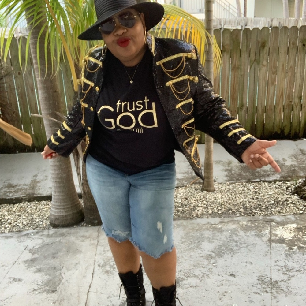 Custom Sequin Blazer